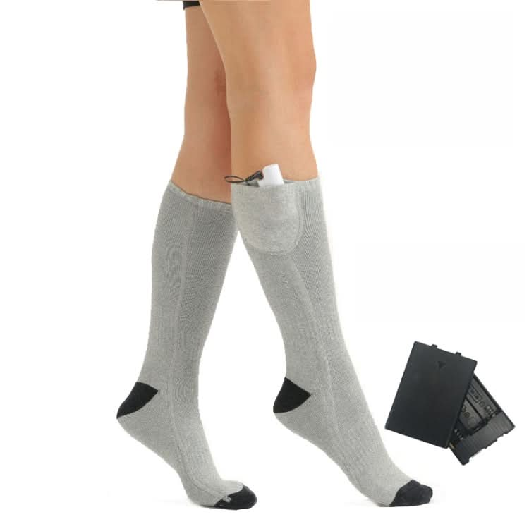 Constant Temperature USB Electric Heating Socks Long Tube Warm Socks Reluova