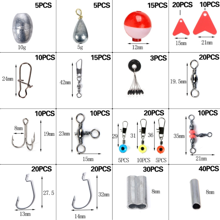 263 PCS / Set T0196 Fishing Small Accessories Ball Shaped Floating Rock Fishing Gear-Reluova