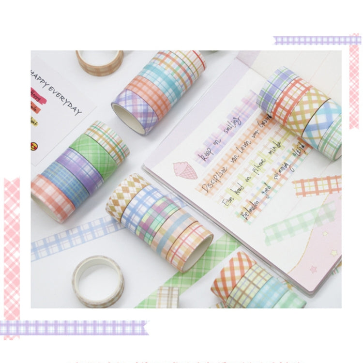 Small Fresh Lattice Salt Series Hand Account Tape Set