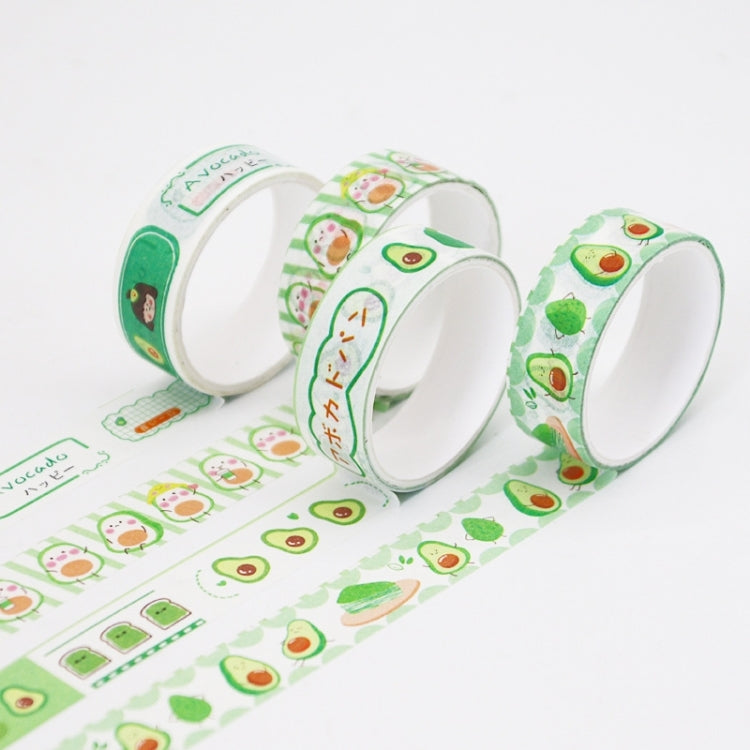 4pcs/Box 15mm X 2m Avocado Girl Washi Tape Hand Account Material My Store