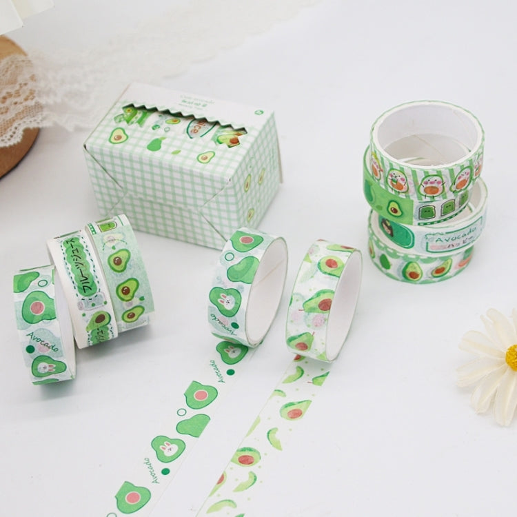 4pcs/Box 15mm X 2m Avocado Girl Washi Tape Hand Account Material My Store