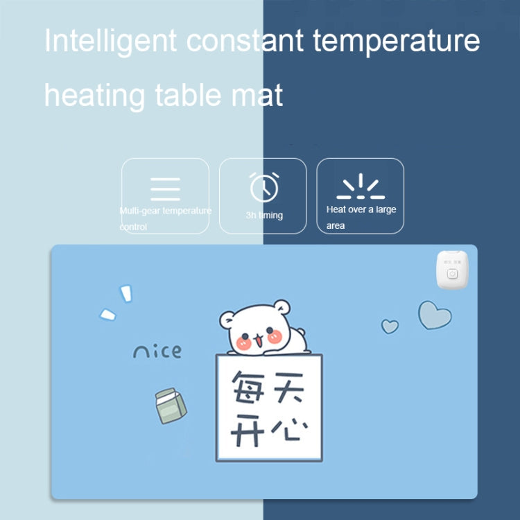 Intelligent Timing Heating Waterproof Warm Mouse Pad CN Plug, Size: My Store