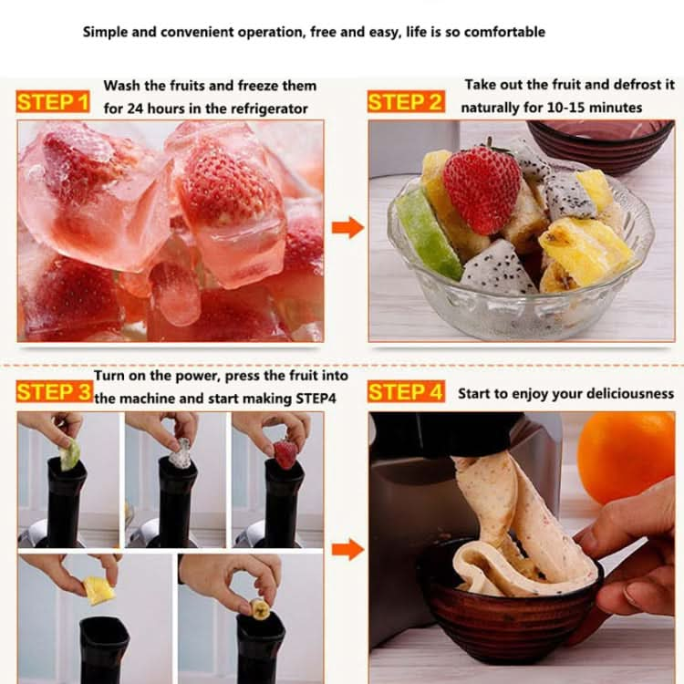 Manual Ice Cream Machine Household Electric Fruit Ice Cream Machine