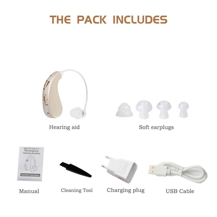 Portable Rechargeable Invisible Hearing Aid Reluova