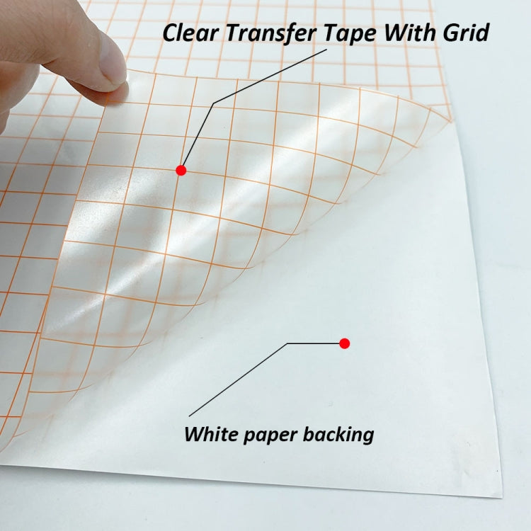 Self Adhesive Clear Lattice PVC Vinyl Positioning Transfer Film My Store