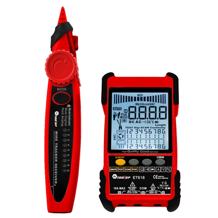 Rechargeable Adjustable Network Cable Tester Wire Tracker POE Cable Tester Reluova