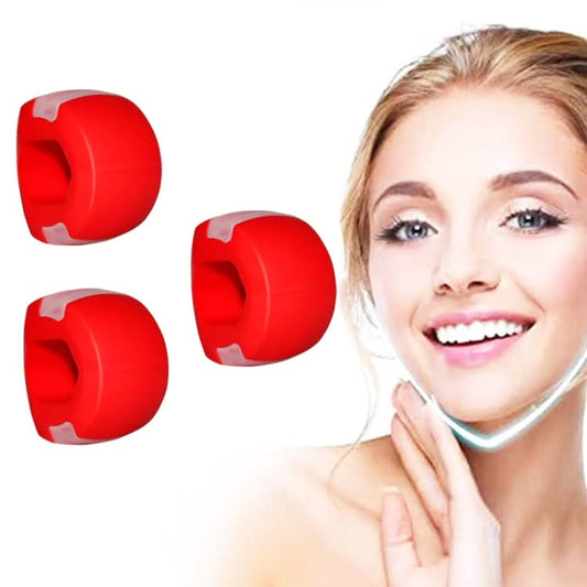 3PCS 2nd Generation Masseter Ball Mandibular Trainer Facial Muscle Trainer Silicone Face-Lifting Device-Reluova