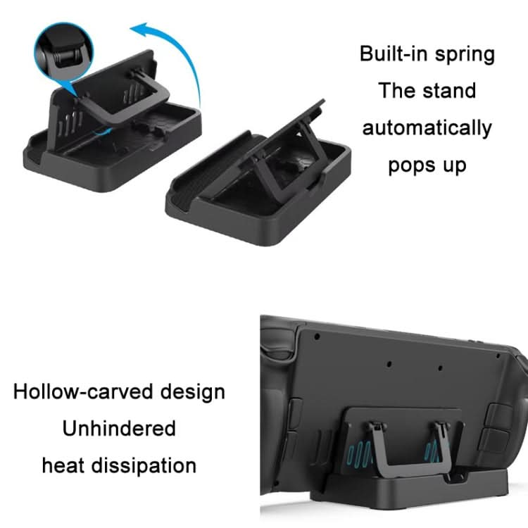 PGTECH For Steam Deck Adjustable Folding Console Stand + Trackpad Sticker Set Reluova