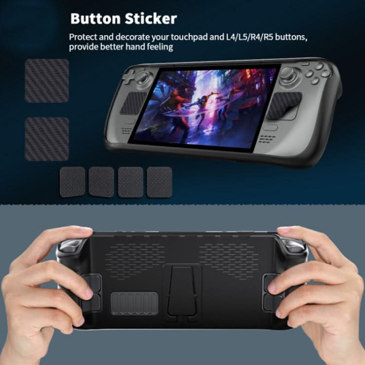 JYS For Steam Deck Handheld TPU Case + Touchpad Button Sticker Reluova