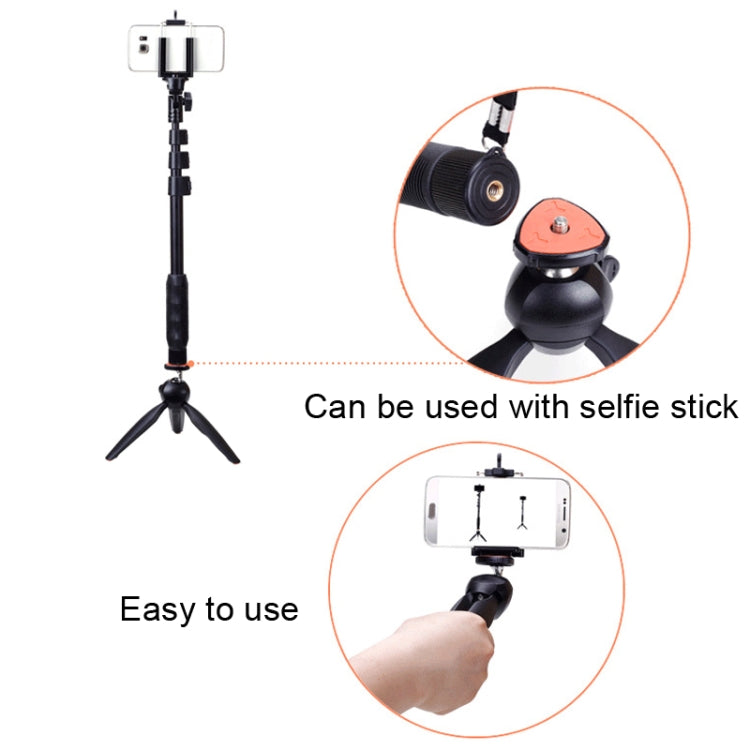 YUNTENG 228 Mini Tripod Camera Desktop Live Bracket Mobile Phone Selfie Frame