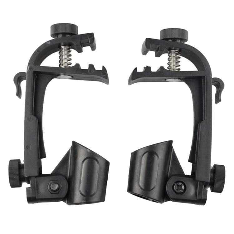 2 PCS  Adjustable Clip On Drum Rim Shock Mount Microphone Mic Clamp Holder-Reluova