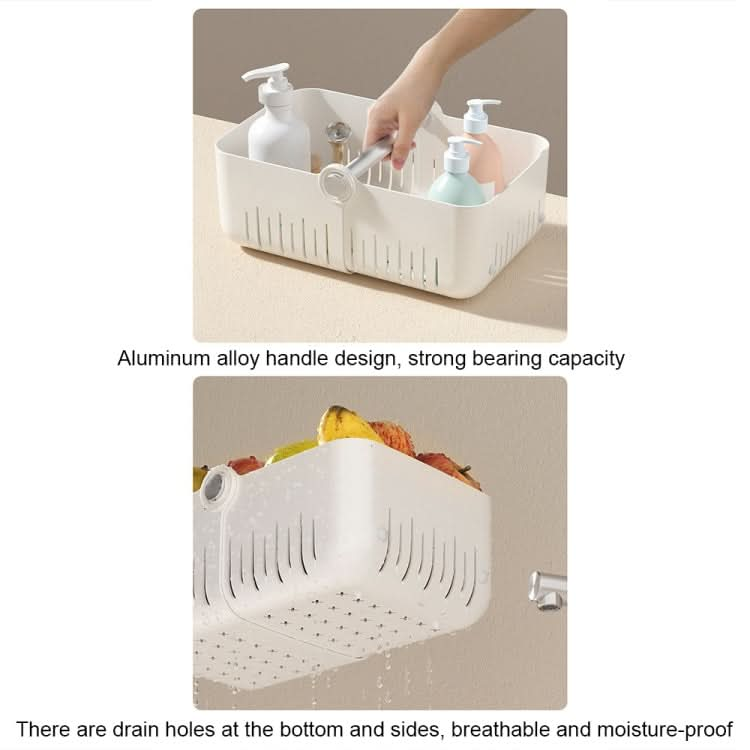 Bathroom Folding Sundries Storage Basket Kitchen Drain Storage Basket Reluova