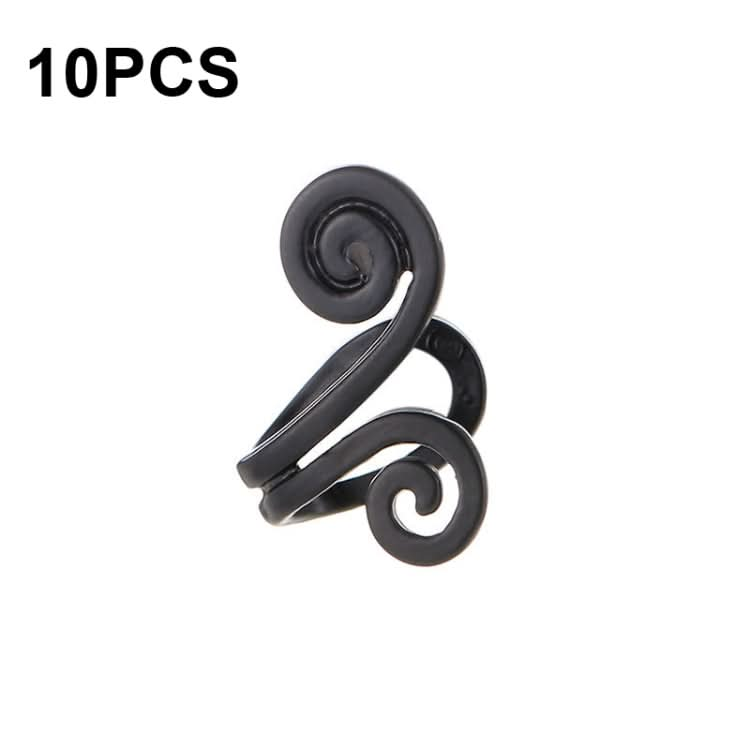 10 PCS Simple Finger Pressing Metal Ear Clip - Reluova 