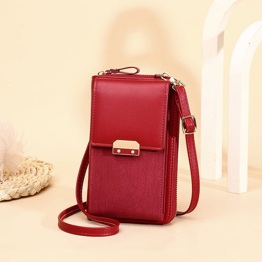 Women Shoulder Crossbody Bag Lock Small Square Bag Cell Phone Bag My Store