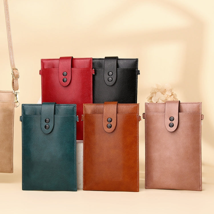 D012 Retro Shoulder Bag Simple Casual Vertical Mini Bag Cross-body Mobile Phone Bag My Store