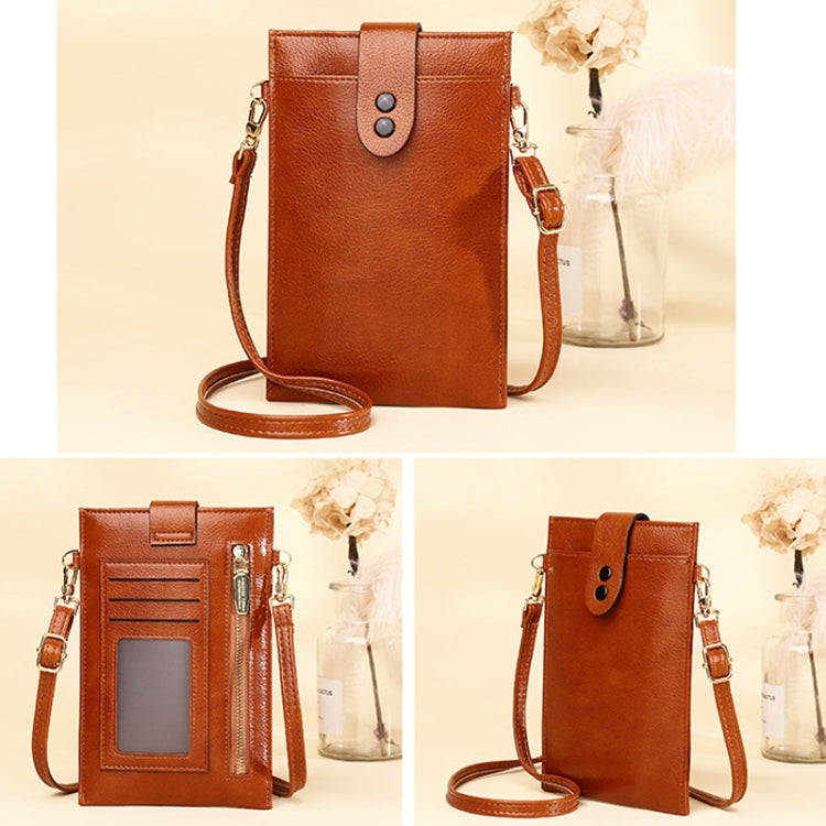 D012 Retro Shoulder Bag Simple Casual Vertical Mini Bag Cross-body Mobile Phone Bag My Store