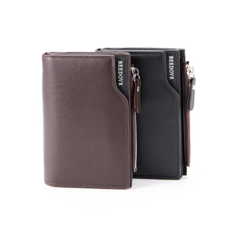 BEEDOVR 9902 Men Short Wallet Multi-card Zipper ID Bag My Store