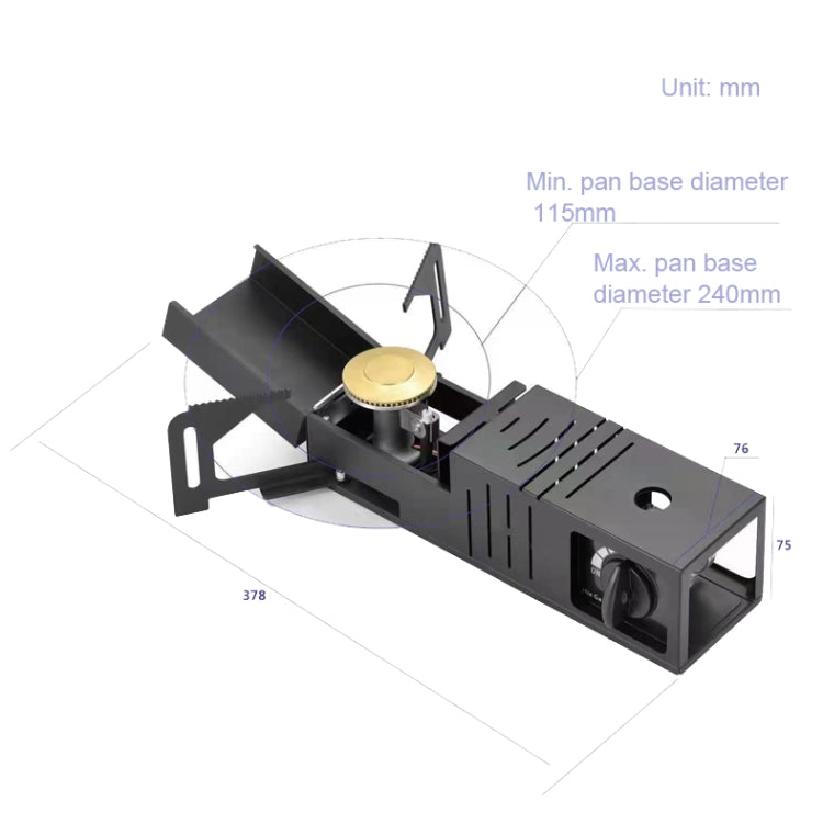 Integrated Folding Cassette Oven Outdoor Camping Stoves Gas Barbecue Reluova