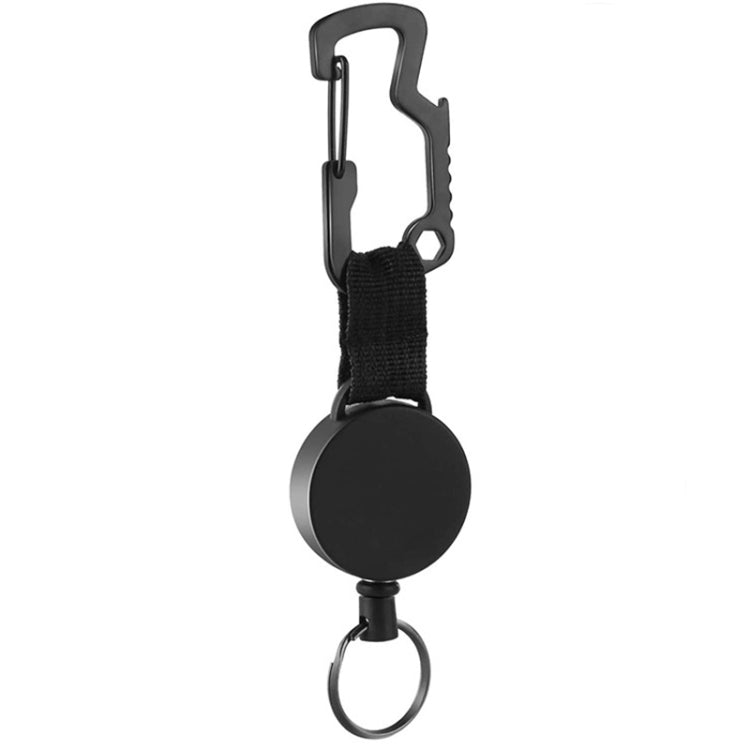 Outdoor Multifunctional Stainless Steel D-Type Carabiner Bottle Opener