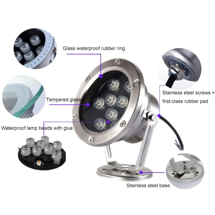 LED Underwater Light Pool Fish Pond Fountain Waterproof Landscape Light, Series 1