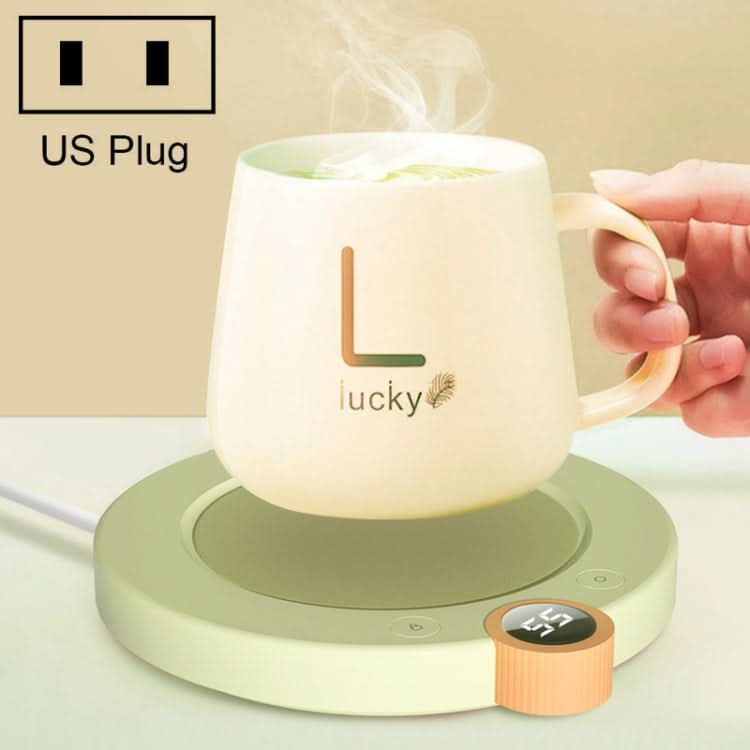 220V Home Thermostatic Coaster Timing Digital Display Warm Coaster, US Plug-Reluova