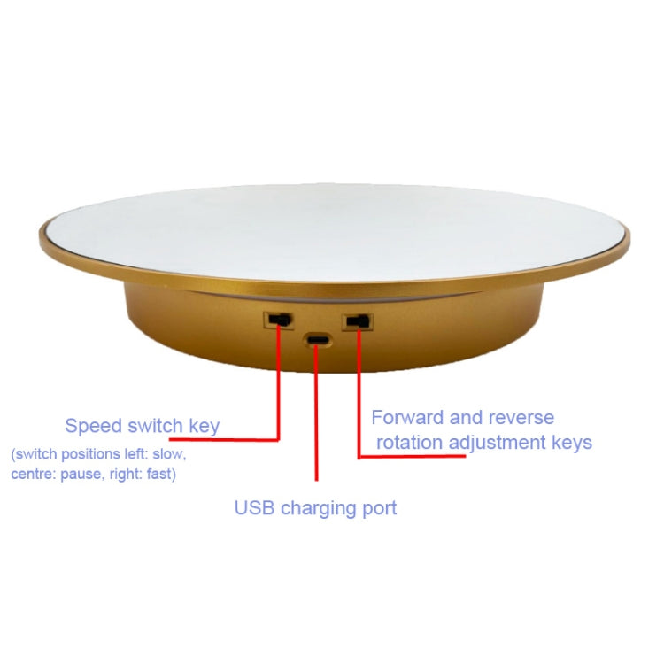 32cm Electric Turntable for Photography With Speed Direction Adjustment