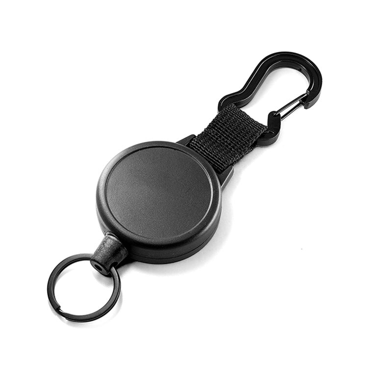 Retractable High Elastic Wire Rope Gourd Shaped Key Chain, Size: