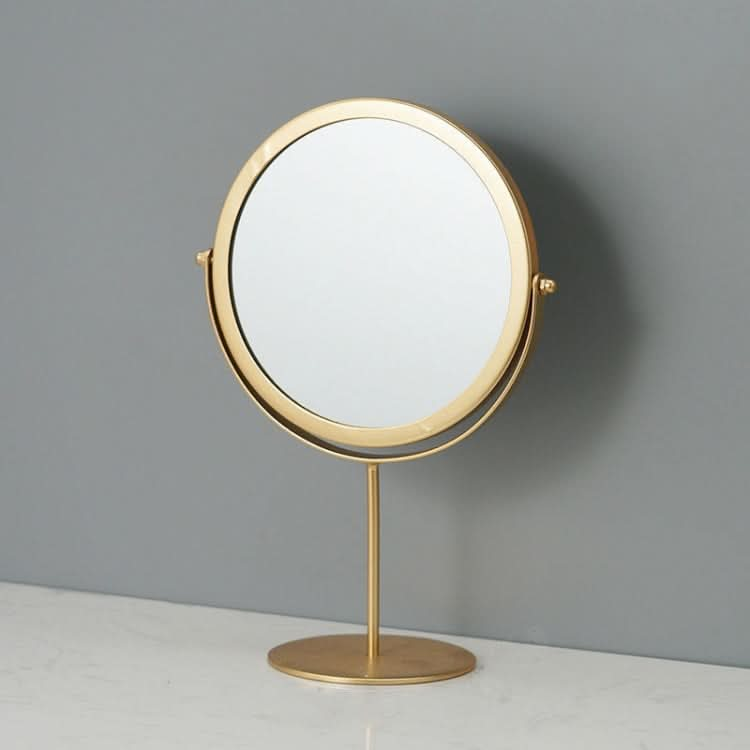 Desktop Makeup Mirror Simple Portable Mirror Rotating Dressing Mirror,Style: Reluova