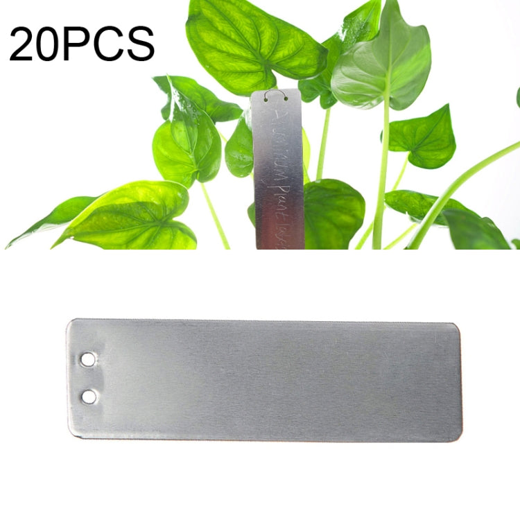 20 PCS Portable Waterproof Aluminum Plant Tags Waterproof Plant Label-Reluova