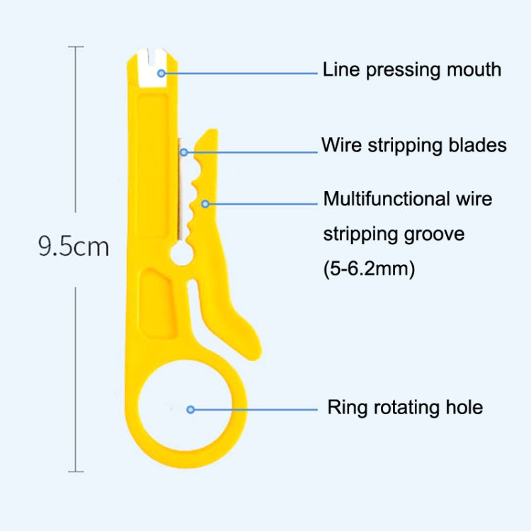 Rj45 8P Through-hole Connector Jacket Network Tool Wire Stripper Set My Store