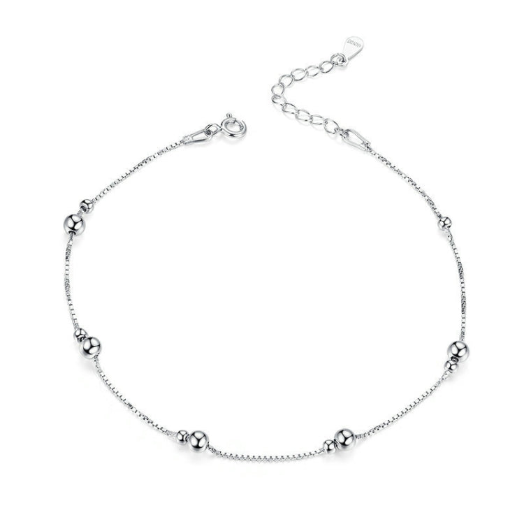 SCT005 S925 Silver Anklet White Gold Plated Anklet