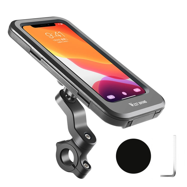 WEST BIKING Bicycle Riding Waterproof and Shockproof Phone Bracket, Style: