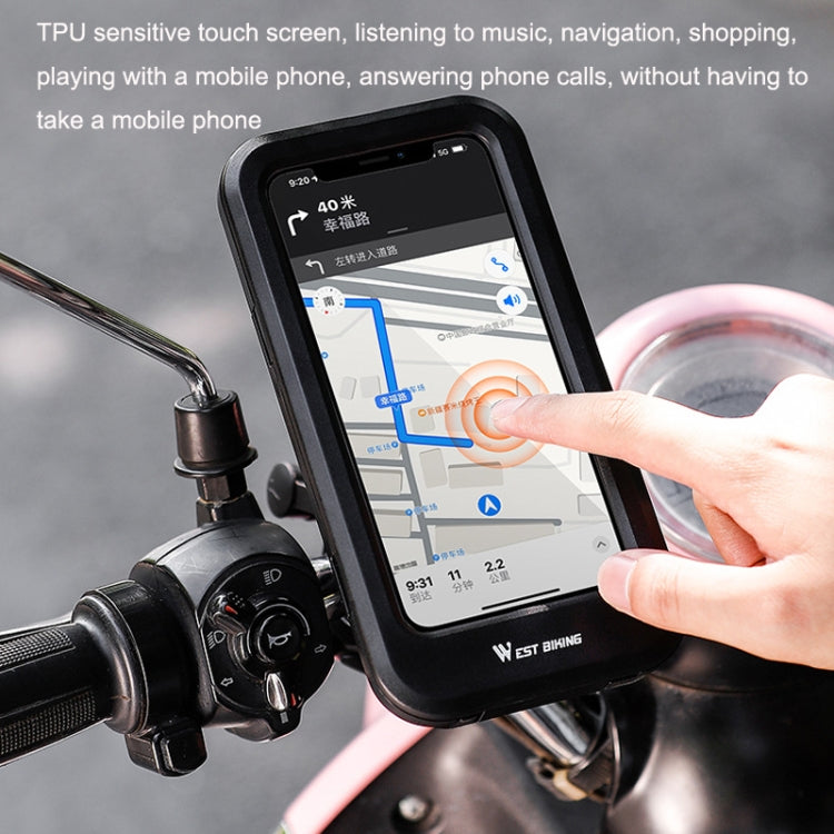 WEST BIKING Bicycle Riding Waterproof and Shockproof Phone Bracket, Style: