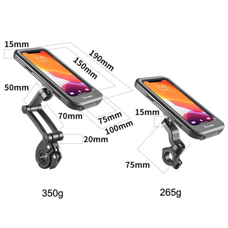 WEST BIKING Bicycle Riding Waterproof and Shockproof Phone Bracket, Style: