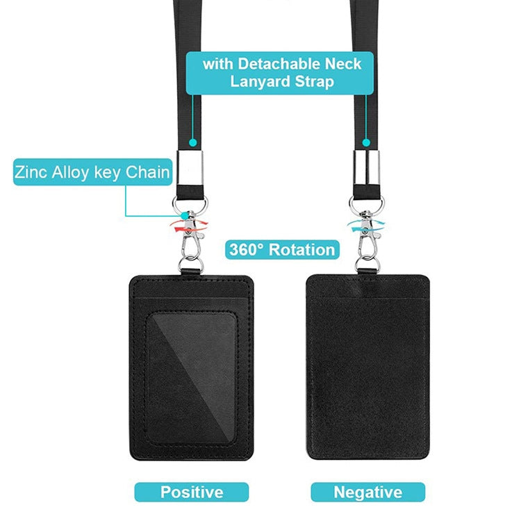 ZT-6330 3 in 1 PU Leather ID Card Retractable Buckle Halter Protective Case