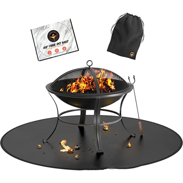 Fireproof Grill Mat Fiberglass High Temperature Resistant Camping Mat Reluova