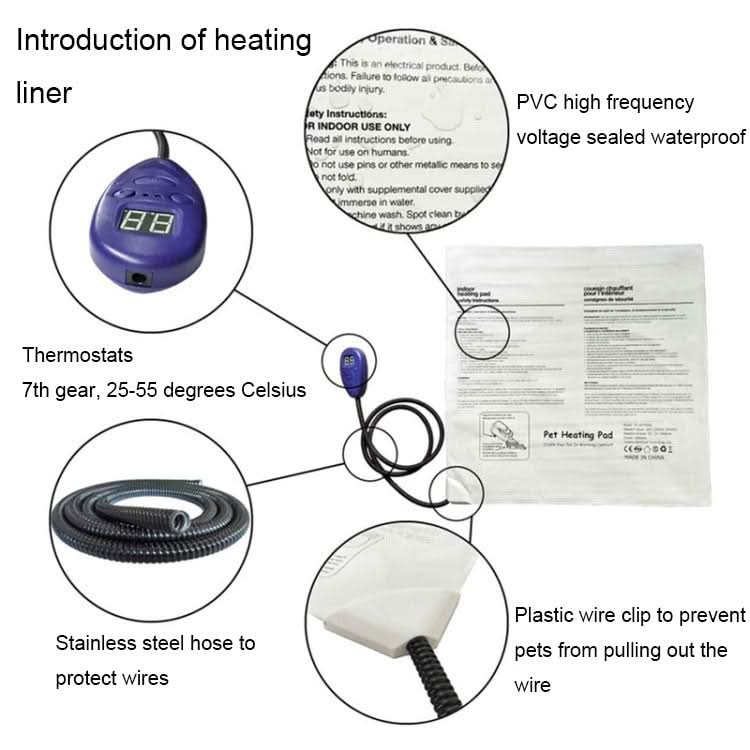 12V Low Voltage Multifunctional Warm Pet Heating Pad Pet Electric Blanket, Series 1 - Reluova