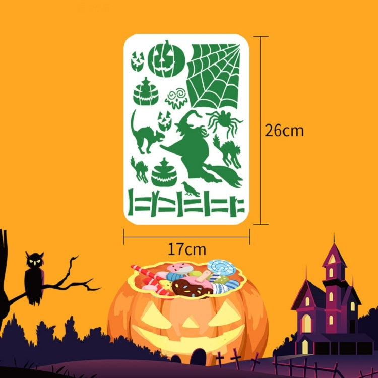 12pcs /Set Halloween Hollow Auxiliary Painting Wall Painting Template For Children