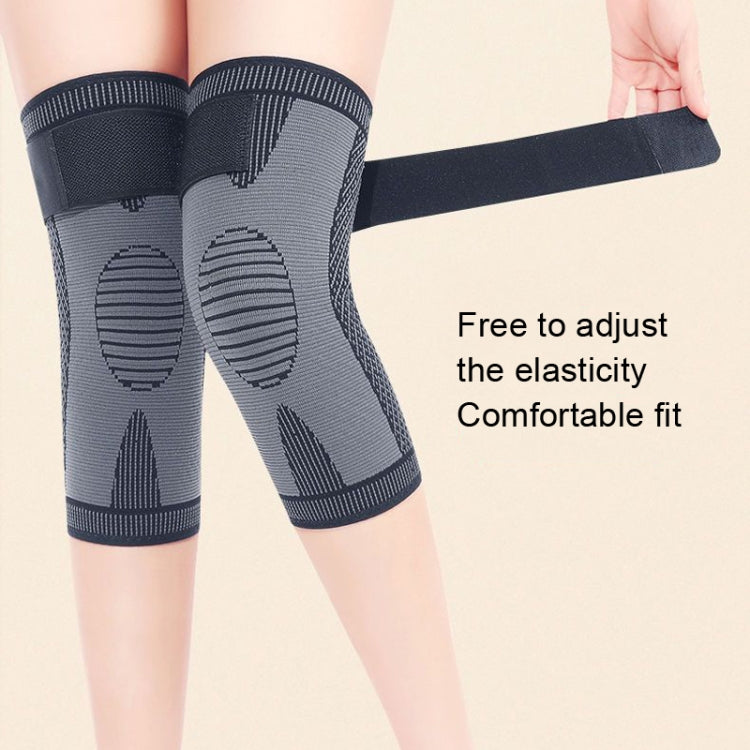 1 Pair Strap Compression Knee Pads Anti-Cold and Anti-Slip Pads, Style: