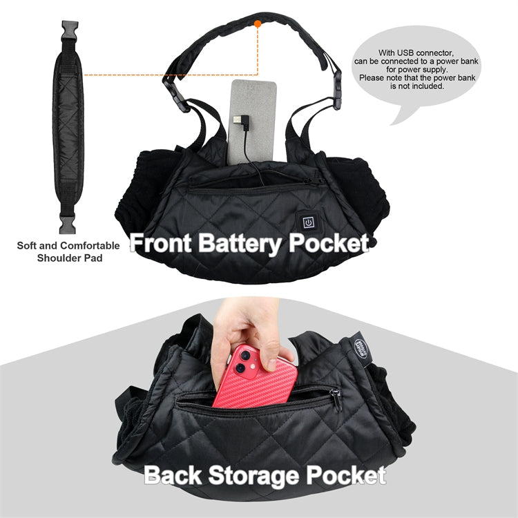 Outdoor Camping USB Heated Smart Warm Handbag