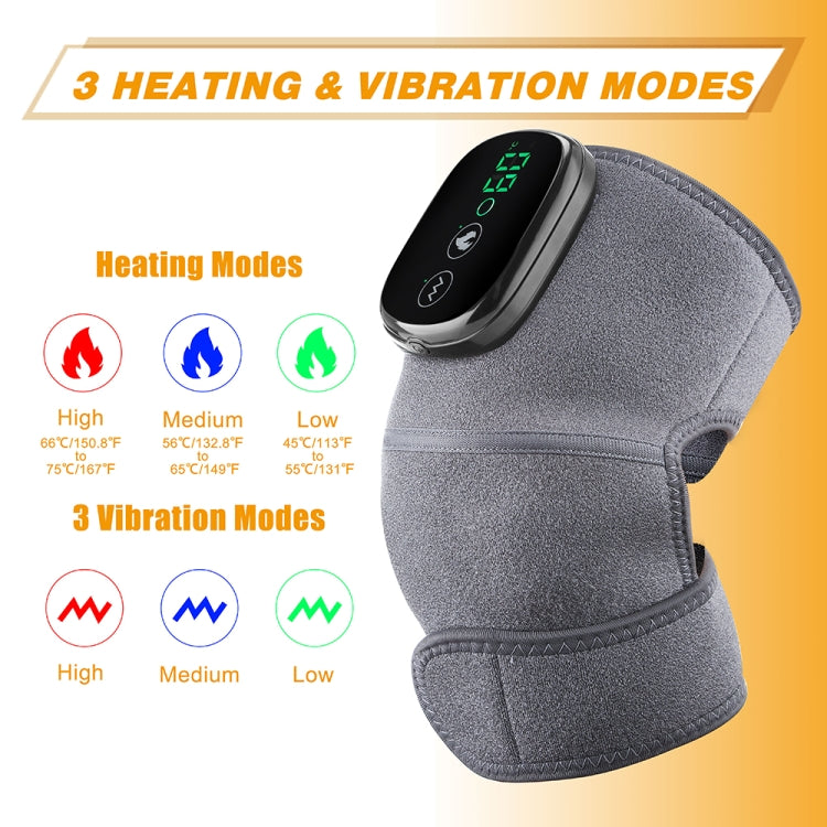 Electric Heating Therapy Knee Massager Vibration Massage Knee Pad Reluova