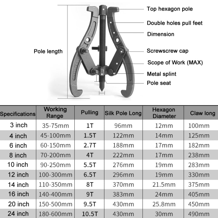 Bearing Removal Service Tool Multifunction Paddle Wheel, Size: