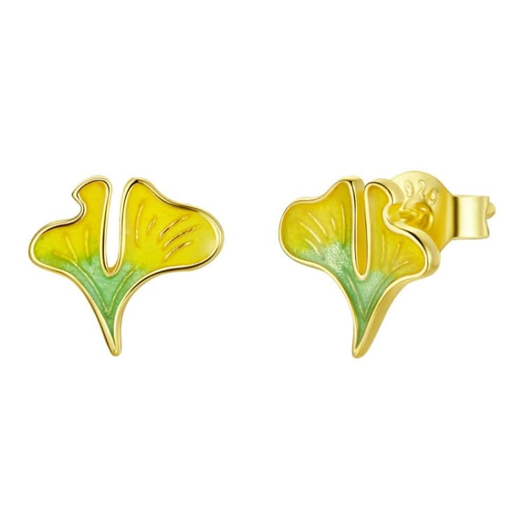 Oil Drop Gold Plated 925 Silver Earrings, Style: Reluova