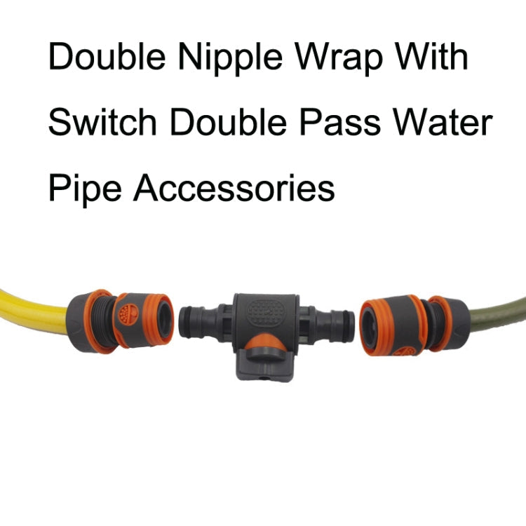 3PCS Double Nipple Wrap With Switch Double Pass Standard Direct Connect With Valve Fast Connection-Reluova