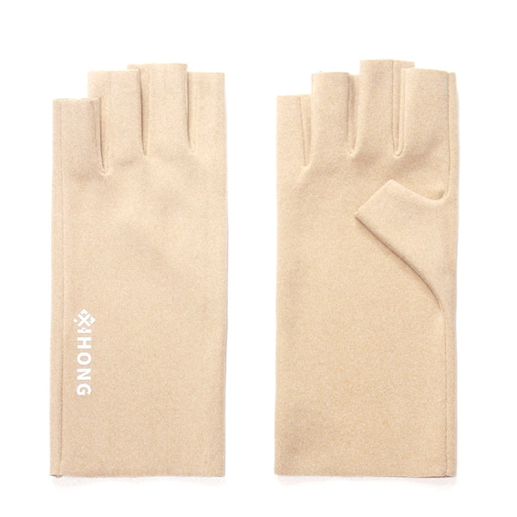 WST-41 Winter Thin Flannel Warm Finger Gloves Nail Protective Gloves, Spec: