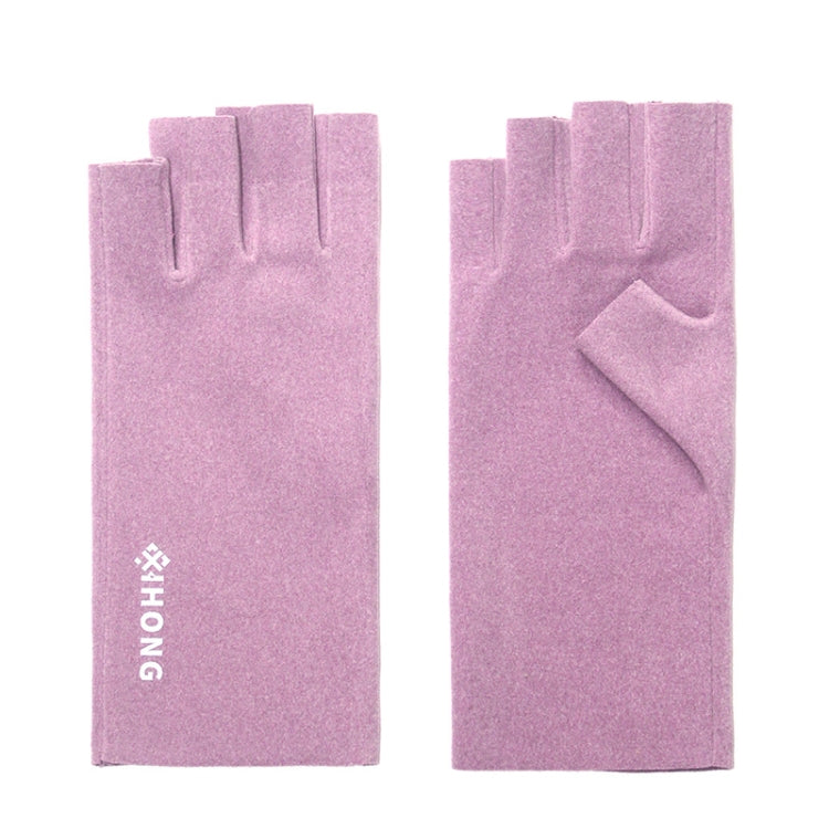 WST-41 Winter Thin Flannel Warm Finger Gloves Nail Protective Gloves, Spec: