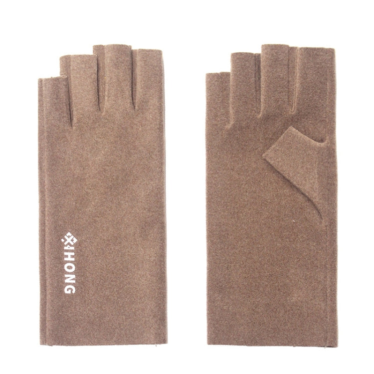 WST-41 Winter Thin Flannel Warm Finger Gloves Nail Protective Gloves, Spec: