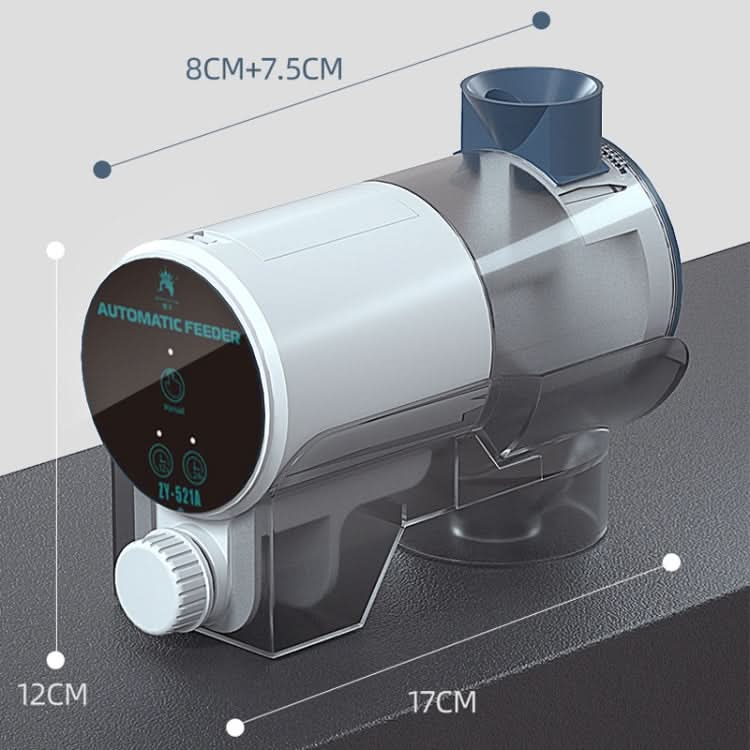 ZHIYANG Fish Tank Feed Pellet Timing Feeder EU Plug, Style: - Reluova