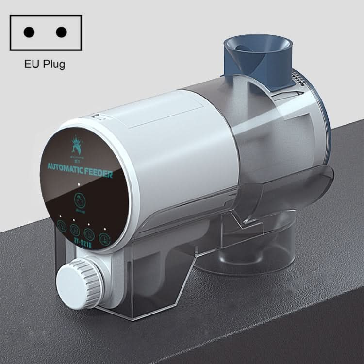 ZHIYANG Fish Tank Feed Pellet Timing Feeder EU Plug, Style: - Reluova