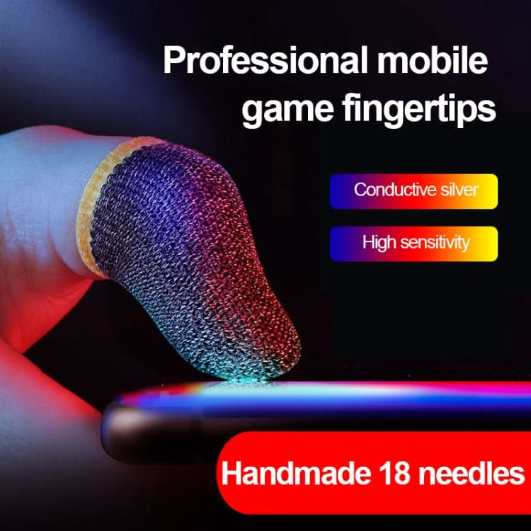 15 Pairs  18 Needles Gaming Finger Glove Anti-sweat and Non-slip Glove,Color: